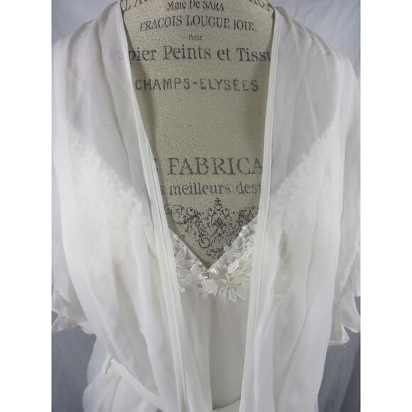 Flora Nikrooz NWT Two Piece Bridal Chemise and Robe Size L/XL - Picture 9 of 11